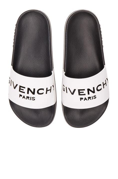 givenchy leather slides|clear givenchy slides.